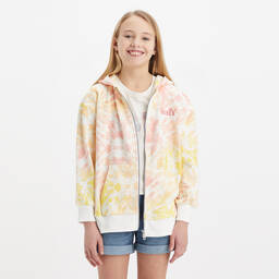 Levi's-Розовая худи на молнии с эффектом тай-дай | Childrensalon Outlet
