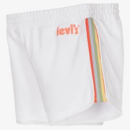 Levi's-Белые хлопковые шорты для девочек-подростков | Childrensalon Outlet