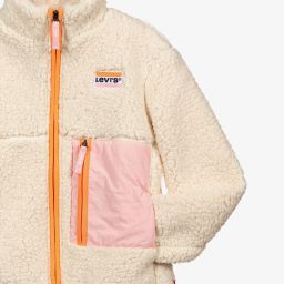 Levi's-Teen Ivory Fleece Jacket | Childrensalon Outlet