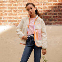 Levi's-Teen Ivory Fleece Jacket | Childrensalon Outlet