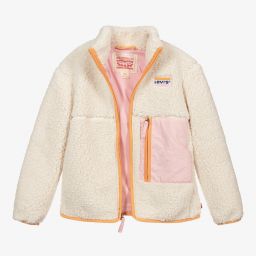 Levi's-Teen Ivory Fleece Jacket | Childrensalon Outlet