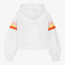 Levi's-Teen White Cotton Logo Hoodie | Childrensalon Outlet