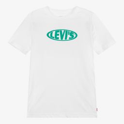 Levi's-Teen White Logo T-Shirt | Childrensalon Outlet