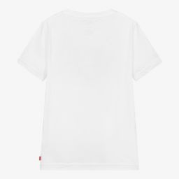 Levi's-تيشيرت تينز ولادي قطن لون أبيض | Childrensalon Outlet