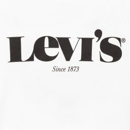 Levi's-تيشيرت تينز ولادي قطن لون أبيض | Childrensalon Outlet