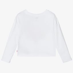 Levi's-Teen White Logo Top | Childrensalon Outlet