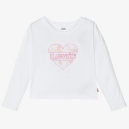Levi's-Teen White Logo Top | Childrensalon Outlet