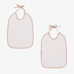 Liewood-Baby Girls Pink Waterproof Bibs (2 Pack) | Childrensalon Outlet