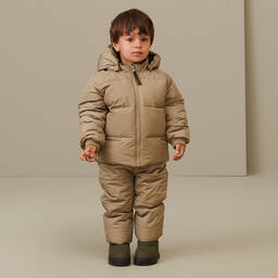 ليوود-جاكيت بافر لون بيج مبطن بريش | Childrensalon Outlet
