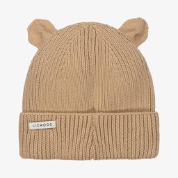 ليوود-قبعة بيني قطن عضوي محبوك لون بيج | Childrensalon Outlet