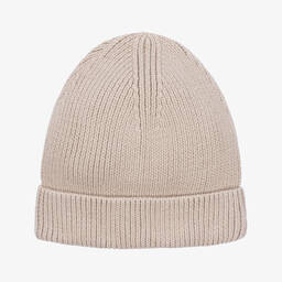 ليوود-قبعة بيني قطن عضوي محبوك لون بيج | Childrensalon Outlet