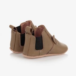 Liewood-Beige Leather Pre-Walker Shoes | Childrensalon Outlet