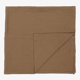 Liewood-Beige Muslin Swaddle (109cm) | Childrensalon Outlet