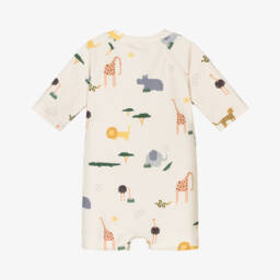 ليوود-بدلة شمس بطبعة سفاري لون بيج | Childrensalon Outlet