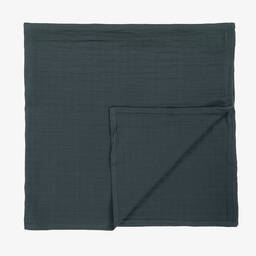 Liewood-Blue Muslin Swaddle (109cm) | Childrensalon Outlet