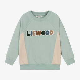 Liewood-Blue Organic Cotton Jersey Sweatshirt | Childrensalon Outlet