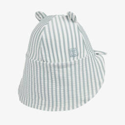 Liewood-Blue & White Striped Swim Hat (UPF40+) | Childrensalon Outlet