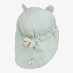 Liewood-Бежевая и аквамариновая двусторонняя хлопковая кепка для мальчиков | Childrensalon Outlet