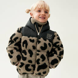 Liewood-Boys Beige & Black Sherpa Jacket | Childrensalon Outlet
