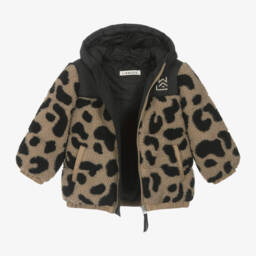 Liewood-Boys Beige & Black Sherpa Jacket | Childrensalon Outlet