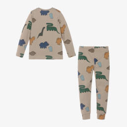ليوود-بيجاما قطن عضوي لون بيج للأولاد | Childrensalon Outlet