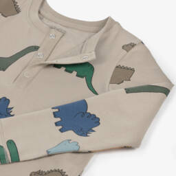 ليوود-بيجاما قطن عضوي لون بيج للأولاد | Childrensalon Outlet