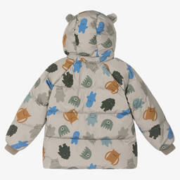Liewood-Бежевый пуховик с монстриками | Childrensalon Outlet