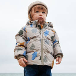 Liewood-Бежевый пуховик с монстриками | Childrensalon Outlet
