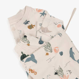 Liewood-Boys Beige Ocean Dreams Sleep Set | Childrensalon Outlet