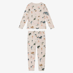 Liewood-Boys Beige Ocean Dreams Sleep Set | Childrensalon Outlet