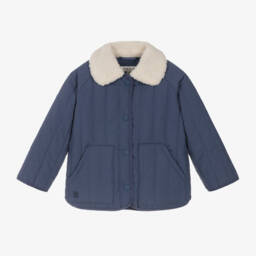 Liewood-Boys Blue Quilted Jacket | Childrensalon Outlet