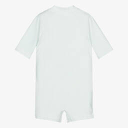 Liewood-Boys Blue Seersucker Zip Suit | Childrensalon Outlet