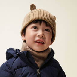 Liewood-Boys Cozy Oat Ribbed Beanie | Childrensalon Outlet
