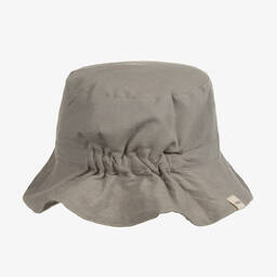 Liewood-Boys Grey Cotton Bucket Hat | Childrensalon Outlet