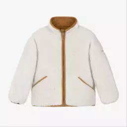 Liewood-جاكيت بافر بوجهين لون كحلي وعاجي للأولاد | Childrensalon Outlet