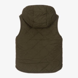 Liewood-Boys Reversible Quilted Green Vest | Childrensalon Outlet
