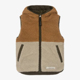 Liewood-Boys Reversible Quilted Green Vest | Childrensalon Outlet