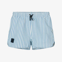 Liewood-Boys Seersucker Striped Swim Trunks | Childrensalon Outlet