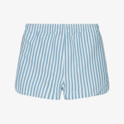 Liewood-Boys Seersucker Striped Swim Trunks | Childrensalon Outlet