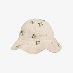 Liewood-Girls Ivory Peach Cotton Sun Hat | Childrensalon Outlet