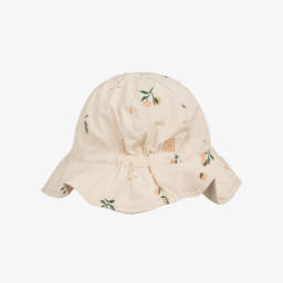 Liewood-Girls Ivory Peach Cotton Sun Hat | Childrensalon Outlet