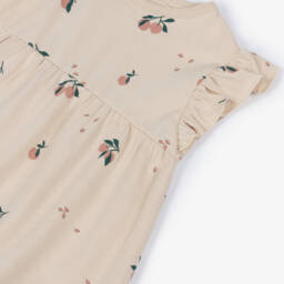 Liewood-Girls Ivory Peach-Patterned Cotton Dress | Childrensalon Outlet