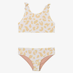 Liewood-Girls Ivory & Yellow Bow Bikini (UPF40+) | Childrensalon Outlet