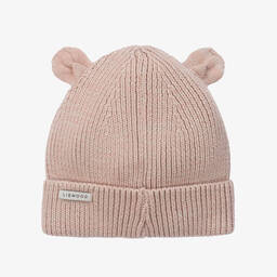 Liewood-Girls Light Pink Knitted Beanie Hat | Childrensalon Outlet