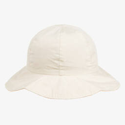 Liewood-قبعة للشمس بوجهين قطن لون بيج وزهري للبنات | Childrensalon Outlet