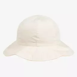 Liewood-قبعة للشمس بوجهين قطن لون بيج وزهري للبنات | Childrensalon Outlet