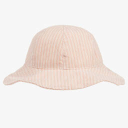 Liewood-Girls Pink Striped Organic Cotton Sun Hat | Childrensalon Outlet