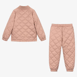 Liewood-Girls Pink Thermal Jacket & Trouser Set | Childrensalon Outlet