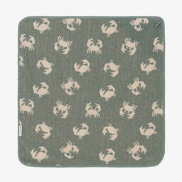 ليوود-منشفة هودي قطن لون أخضر وبيج للأطفال (70 سم) | Childrensalon Outlet