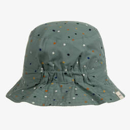 Liewood-Green Cotton Dot Print Hat | Childrensalon Outlet
